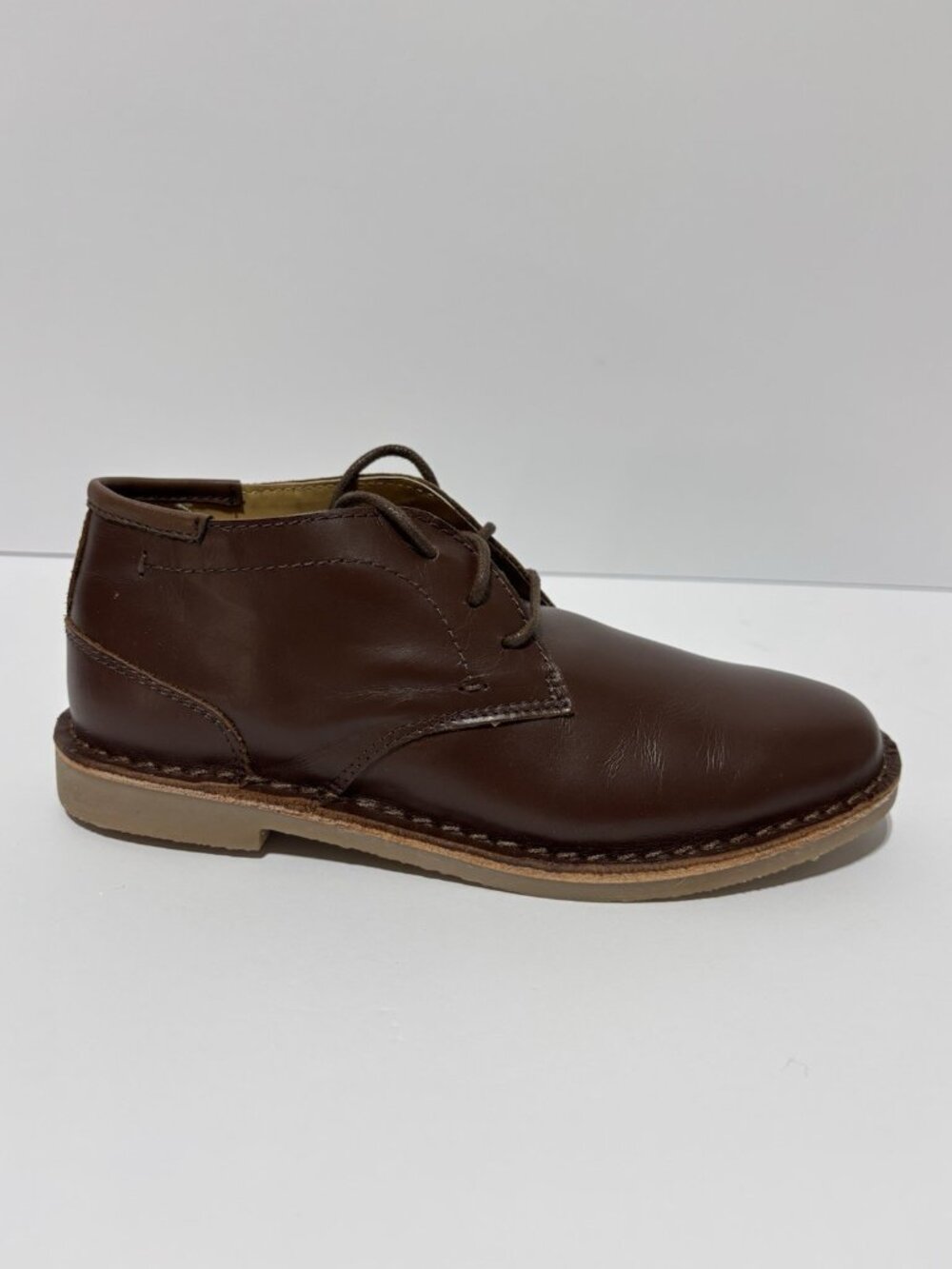 Kenneth Cole New York Big Kids’ Real Deal Chukka Boots Brown, Boys’ Size 3 M